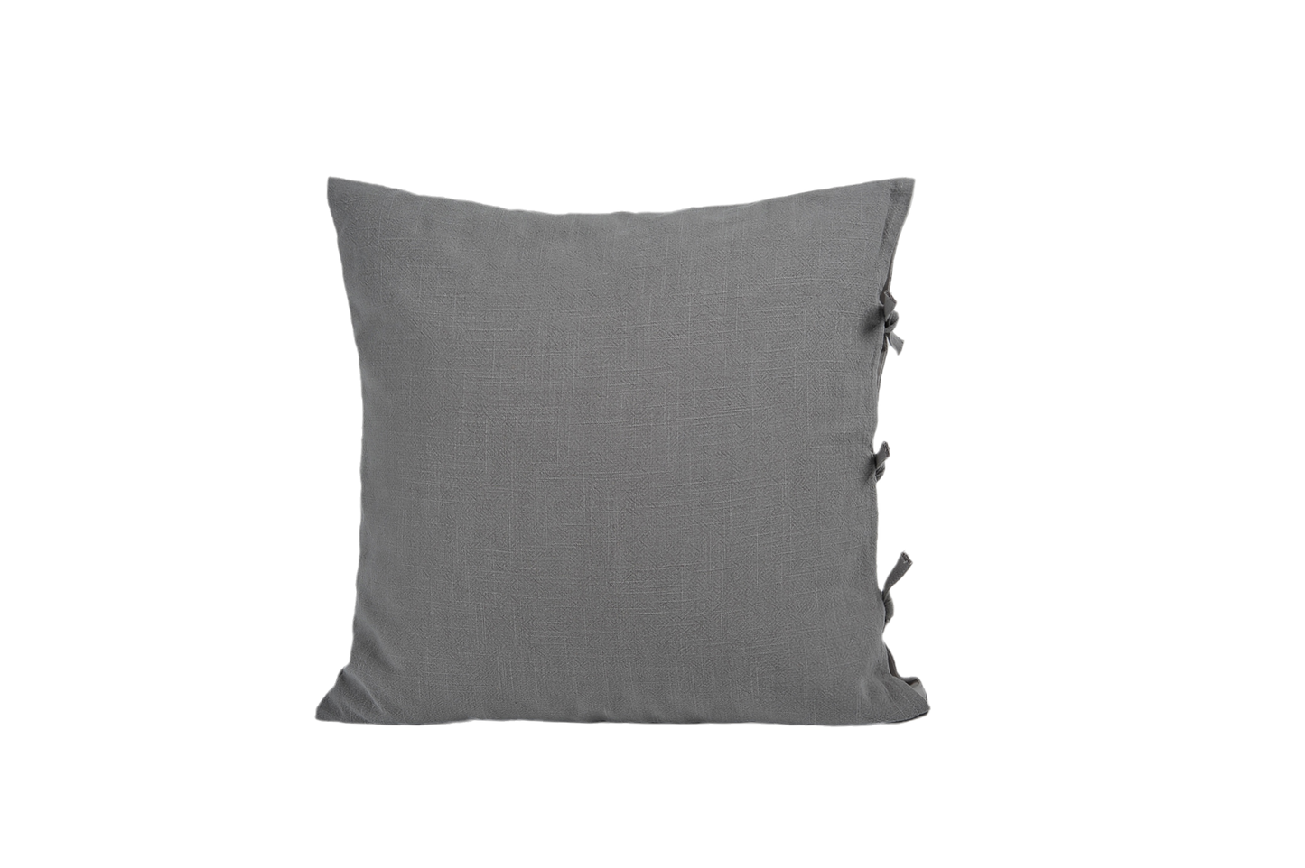 Knots Square Cushion Cover & Insert in Linen Gray
