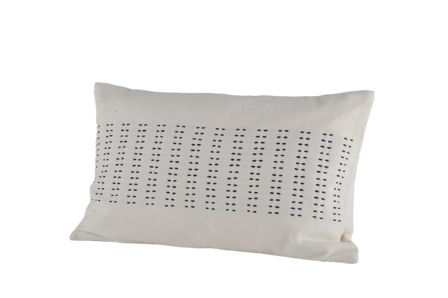 Thread Embroidered Lumbar Cushion Cover & Insert