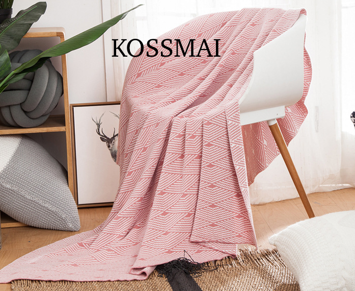 Pink Diamond Throw & Blanket 47" X 63“