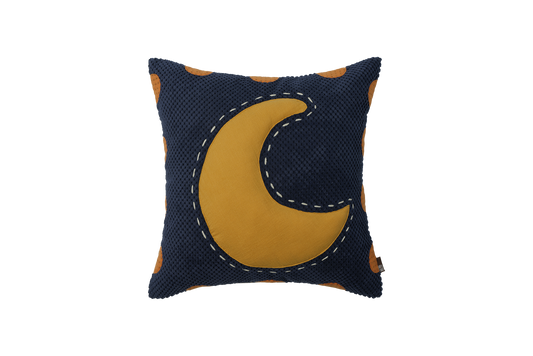 Moon Patchwork Square Cushion Cover & Insert