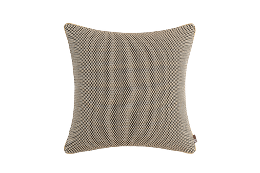 Jacquard Square Accent Pillow Cushion Cover & Insert with Gold Thread