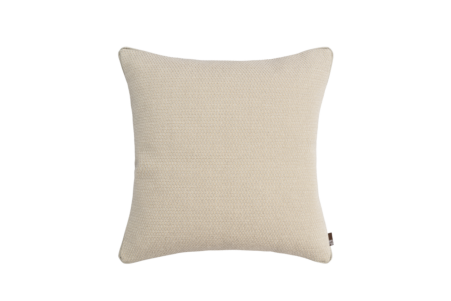 Jacquard Square Accent Pillow Cushion Cover & Insert with Silver Thread