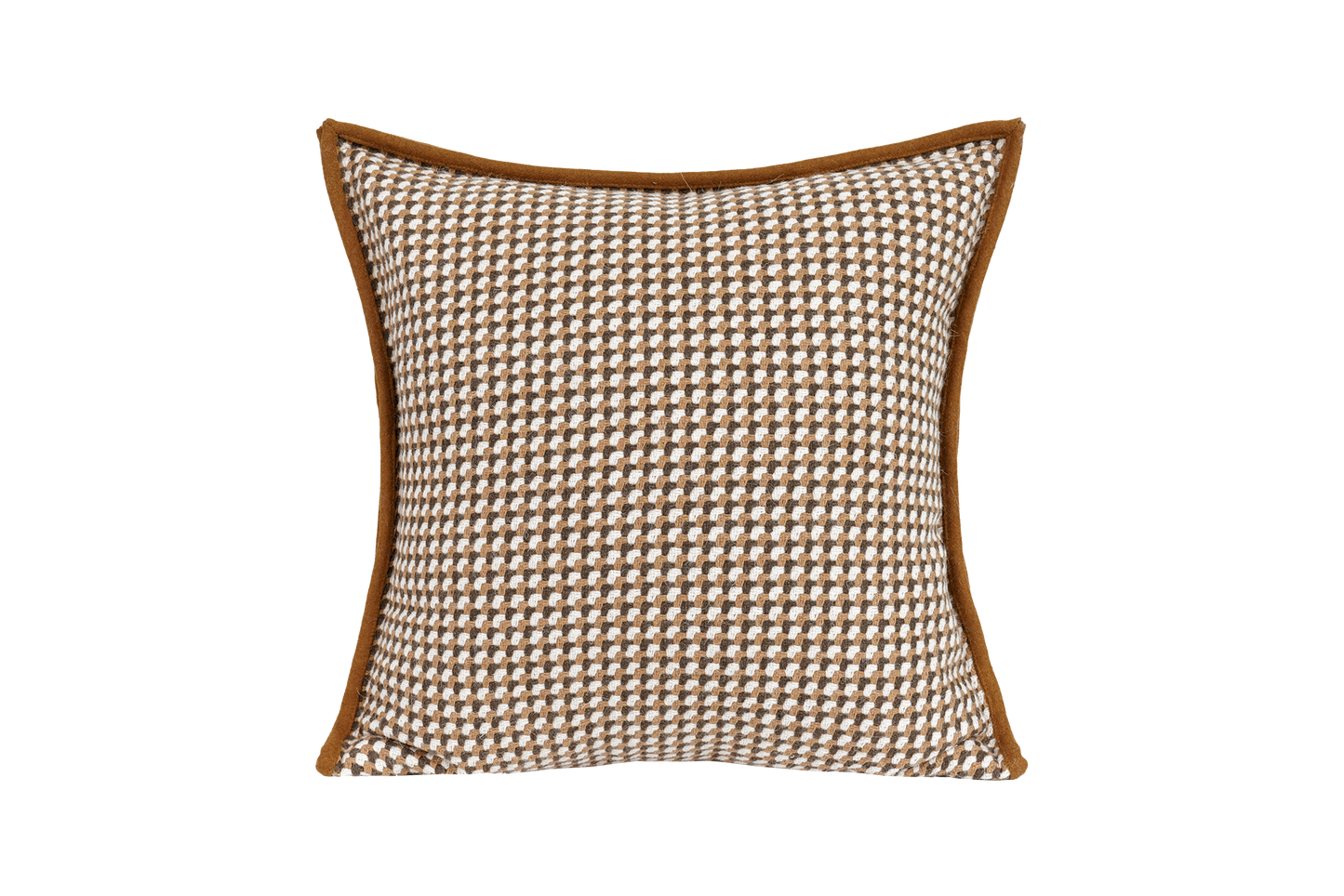 Geometric Pattern Square Piping Cushion Cover & Insert