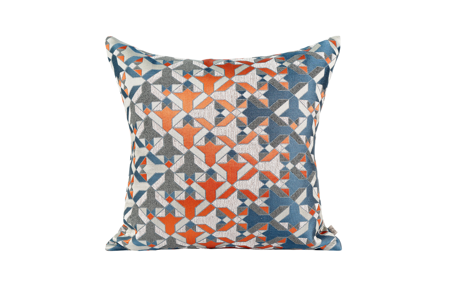 Abstract Jacquard Accent Pillow Square Cushion Cover & Insert