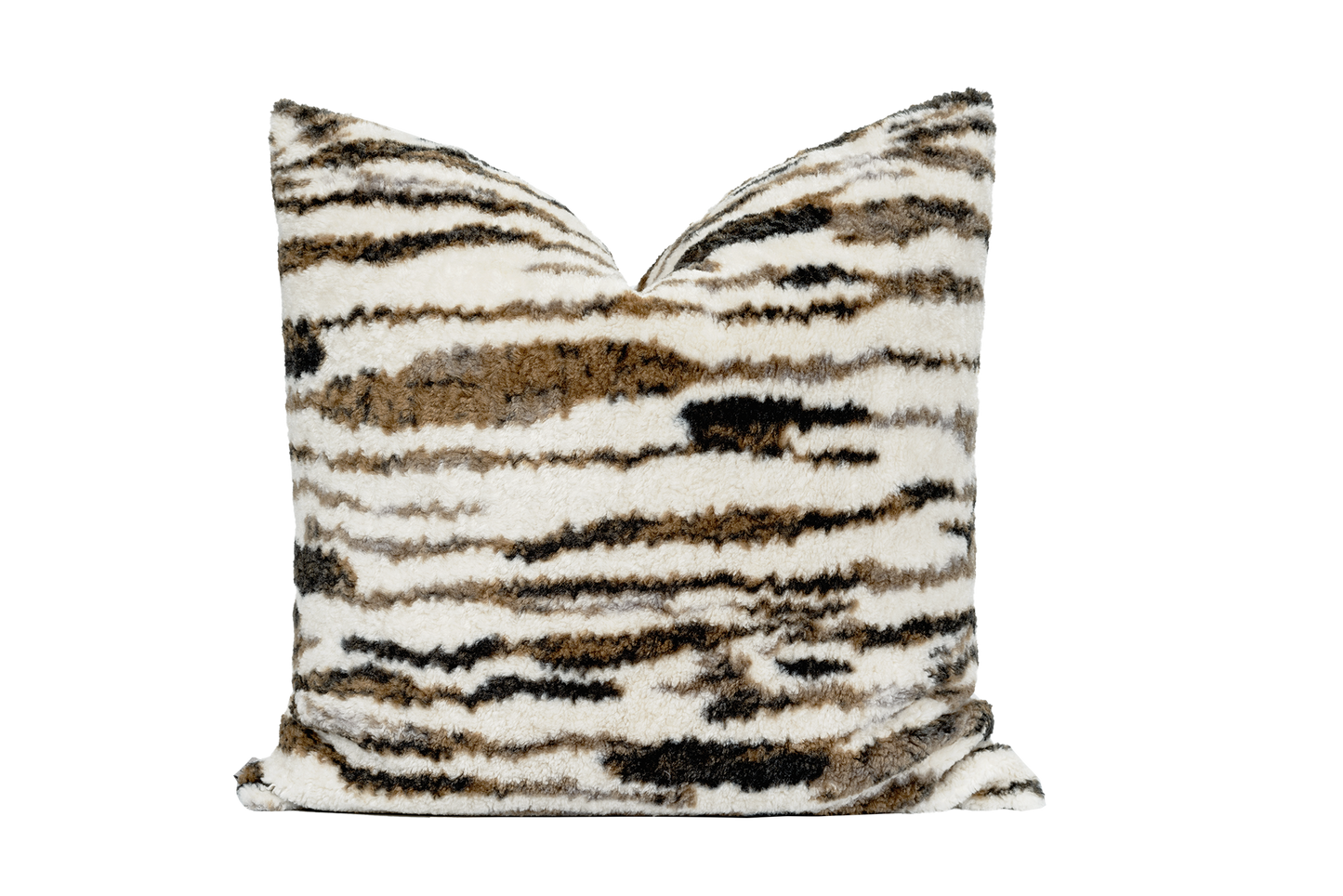 Tiger Texture Square Accent Pillow Cushion Cover & Insert