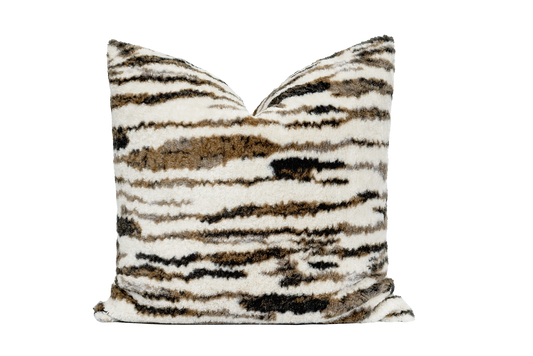 Tiger Texture Square Accent Pillow Cushion Cover & Insert