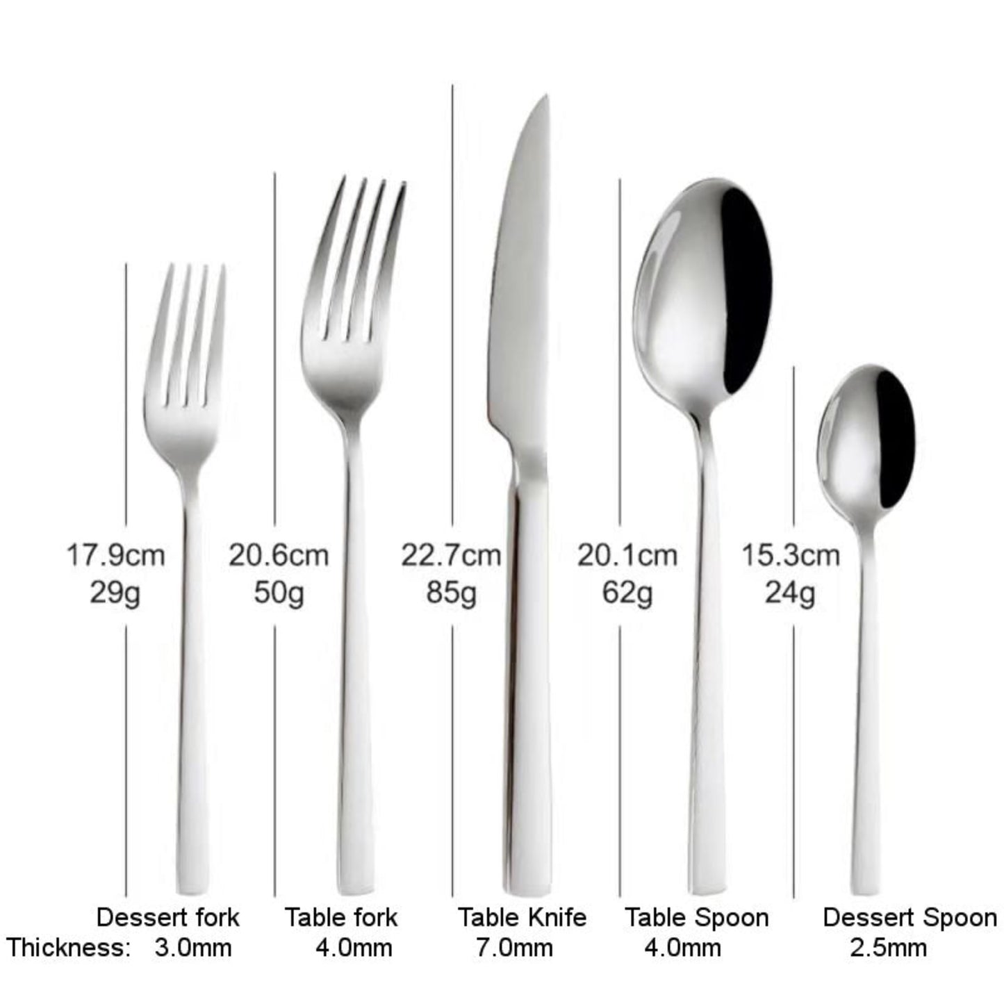 20 Piece Stainless Steel Flatware Set