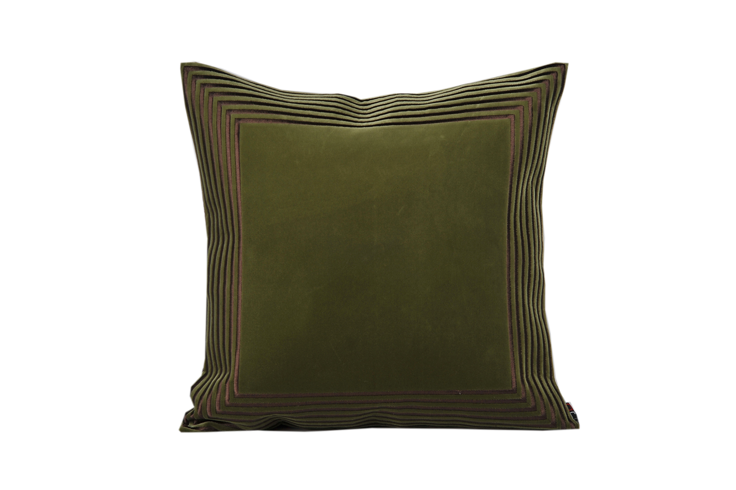 Flanged Edges Square Accent Pillow Cushion Cover & Insert for Decorative Living Room Bedroom 50X50cm