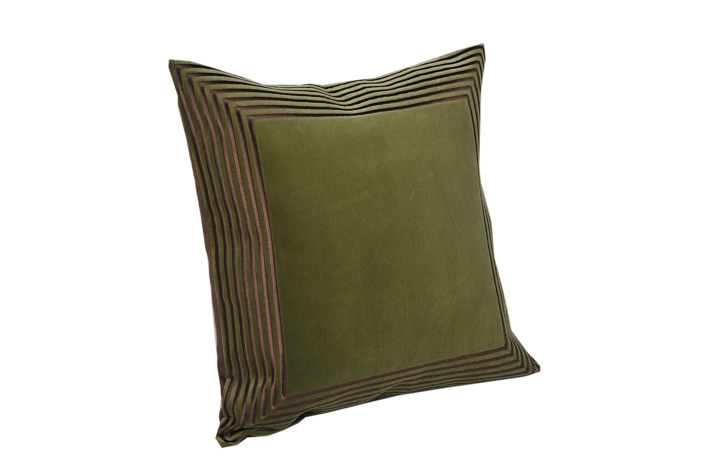 Flanged Edges Square Accent Pillow Cushion Cover & Insert for Decorative Living Room Bedroom 50X50cm